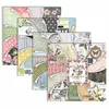 Eno Greetting 12 pouces Craft Paper Scrapbooking Paper Set Vintage Flower Garden Background Papiers pour la fabrication de cartes Papercraft