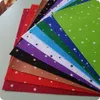 Printed sky STARS Christmas snowflake Felt Fabric - 30cm x 30cm per sheet - 10 colors/lot