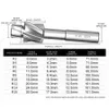 Counterunk Head Mahlen Cutter Hochgeschwindigkeitsstahl flacher Bodenbohrer Gerade Griff weißer Stahl Mundm 4m5m6m8m10m12