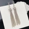 Modedesigner dingle ljuskronorörhängen för lady kvinnor fest bröllopälskare gåva engagemang smycken för brud med box265m