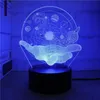 3D -Nachtlicht kosmischer Raumtischlampe Bunte Touch Fernbedienung LED LED -Lampe Geburtstag Geschenk Home Room Dekor Nachtlicht