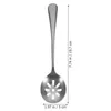 Set di stoviglie 3 pezzi Colander riutilizzabile Servizio cucchiai cubet cucina Accessori inossidabile Accessorio inossidabile