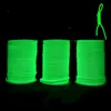 15m Lumineux Fluorescent Green Umbrella Corde Outdoor EDC Lanyard Ligne de couteau 4 mm Remplacement tissé Équipement de bricolage tactique