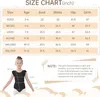 Scene Wear Kids Spandex Ballet Leotards Dance Costume Bodysuit Girl Gymnastics Dancewear Flying Sleeve Outfit For Toddler Kirted Top