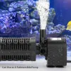 3 I 1 Silent Aquarium Filter Submersible Syre Internt pumpsvampvatten med regnspray för fisktankluftökning