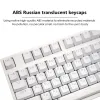 Аксессуары 104 Ключи российские корейские клавиши с подсветкой клавиш OEM -профиль ABS Keycap Gamer Custom DIY для механической клавиатуры вишня MX Switch 3XUE