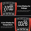 BSIDE Professionele digitale multimeter True-RMS 9999 3-lijn display Analoge tester huidige voltmeter condensator temp VFC NCV-meter