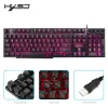 Toetsenborden gratis verzending /Engels 3 104Keys bedraad toetsenbordkleuren gaming keybboard R8 LED -toetsenbord gemakkelijk om te zien toetsenbord dropshiping