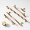 Vertical lines Solid Brass Drawer Knobs T bar Handle Bedroom Pulls Kitchen Cabinet Door Handle Pull for Furniture Hardware