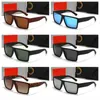 Nouvelle marque classique Wayfarer Luxury Square Sunglasses Men Femmes Femmes Cadre d'acétate avec des verres en verre de rayons Sun pour mâles UV400 TortoiseShell Co 3DS4
