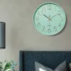 12 tum Mint Green Nordic Wall Clock Minimalist Tjock Border 3D Clocks Reloj de Pared Home Decoredorations For Youth Room