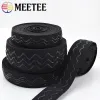 Meetaee 2/5/10 metri 2-4 cm Non slip a fascia elastica a fascia silicone cinghia in gomma cinghia fatti fai da te vestiti sportivi da polso guardia accessori per cucire