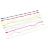 100Pcs Colorful Rope Clothes Tag Polyester Cord Hang Tag Plastic Beads Handmade Labels String Snap Lock Pin Loop Tie Fasteners