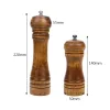 Fast Wood Pepper Mill Grinder justerbar Strong Salt Cumin Spice Mill Kitchen Accessories