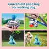 18 Rolls Biodegradable Dog Poop Eco Sacos com Dispense Dispensable Dog Cat Waste Bag ao ar livre Home limpo Saco de lixo Pet Supplies