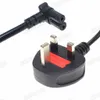 Cordon de remplacement d'alimentation C7 Firgure 8 vers le bas vers le bas pour LCD TV, UK British Plug To IEC C7 Cable Power 1.5M