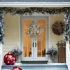 Flores decorativas Christmas Pinecone Wreath Wrinals Artificial Door Fall With Greenery Gold