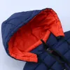 Capodanno per ragazzi giù per la giacca autunno inverno spessa capispalla calda per bambini con cappuccio aggiungi lana per il vento per la cerniera per bambini
