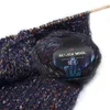 7色のアルパカウール/ファイバーハンド編みコートセーターベビーラインスカーフラインミディアムシックウールニットヤーンビッグウール