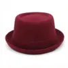 3 rozmiary mężczyźni kobiety wełniane czapki wieprzowe czapki retro fedora czapki trilby sunhat klasyczne jazzowe imprezę na zewnątrz podróżny styl ulicy 240322