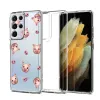 Cute Pig Panda Avocado Połączenie telefoniczne dla Samsung Galaxy S20 Ultra S21 Fe 5G S10E S9 S8 S10 Plus Note 20 10 Lite M31 M22 M32 COver