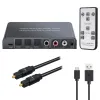 Accessories Neoteck 192khz Dac 3 Optical Spdif Toslink 1 Coaxial Toslink Switch Dac Audio Converter with Volume Control Ir Remote Rca 3.5mm