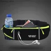 Sportväskor som kör midjeväska Maraton Slow Running Bag Mens Outdoor Cycling Fitness med vattenflaska Vattentät mobil sportbältespåse Y240410Y240418A9VL