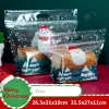 Stobag 50pcs新年クリスマスパンパッケージングバッグHnadle Santa Claus Toast Supplies for Home Handmade Gift