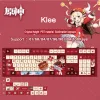 Tillbehör 128 Keys Genshin Impact KeyCaps Originalprofil PBT DyeSublimation Mechanical Keyboards KeyCap Hutao Anime KeyCaps MX Switches