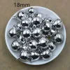 Silver 6mm-20mm Copper Metal Jingle Bells Christmas Decor Pet Pendant Hanging Christmas Tree Ornaments Key DIY Craft Accessorie