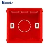ESOOLI NEU DESSH PVC CLASTITEL STASTE MONTAGE BOX INTERNEITE KASSETTE 86*83*50 FÜR 86 Typschalter und Sockel