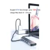 Hubs USB 3.0 Typ C till HDMicompatible PD Charge Docking Station USB C Hub 3.0 Adapter för MacBook Air iPad Laptop PC Typec Splitter