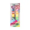 2 stks/set splicing highlighter marker pen 12 kleuren fluorescerende verf nieuwigheid bouwsteen stijl kantoor schoolstudenten aanbod