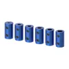 Acoplamentos de liga de alumínio GKTools D14L25 furo 3/3.17/4/5/6/6.35/7/8 mm Blue eixo flexível Couplador 3D Impressoras de passo