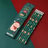 1 set da 6 pezzi Natale HB Stationery Office Forniture Student Gift Premio Creative Kawaii Pencil