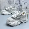 Casual schoenen dikke zool mannen mode ademende heren vulcanisatie trend keten ontwerp mannelijke sportplatform sneakers