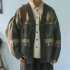 Maglioni maschili abiti da uomo v collo grafico a maglia per uomini giapponesi giapponese giacca da cardigan mantello argyle coreano 2024 autunno vecchio