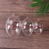 Transparent Ball Clear Plastic Ball for Wedding Candy Box Favors Egg Shape Acrylic Gift Bag New Year Christmas Tree Decorations