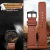 Guarda bande di orologi in pelle vera per cittadini sao arancione BM8475 Eco-Drive CA0695 0690 Waterproof-Sweat Cowhide Watch Strap 22mml2404