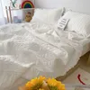 Filtar koreansk stil sommar sängöverdrag på sängen tvättade fast färg quilt luftkonditionering spets filt hem textilier 150x200/200x230 cm