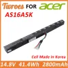 Baterías batería de laptop AS16A5K 2800MAH AS16A7K AS16A8K para Acer Aspire E15 E5475G 523G 553G 575G 774G E557559QB E5575 E5575G53VGG