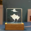 Figurine decorative La base di tronchi luminosa del cubo a sfera di cristallo a sfera di vetro luminoso decorazione oceanica intagliata 3D pianeti