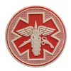 3D Paramedic Mecial PVC Patch 3.15 "Round Patch Tactical Emblem Badges Medic Rescue Rubber Patches voor kledingrugzak
