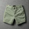 Pantalon pour hommes shorts de loisirs d'été coton salopets tendance plus que couleur plage gros troncs quatre points au genou exposé