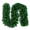 Fleurs décoratives 2,7 m de Noël Couronne artificielle Green Family Party Decoration Enfants Roard Hanging Supplies