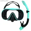 Dykmasker qyq professionell dykning dykning masker snorkling set vuxen silikon kjol anti-dimglasögon glasögon poolutrustning y240410y240418kynb