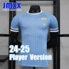 JMXX 24-25 Jerseys de fútbol de Uruguay en casa a casa de uniformes para hombres Man camiseta de fútbol 2024 2025 Versión del jugador