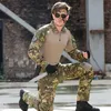 Militär uniform Multicam Army Combat Shirt Uniform Tactical Pants with Kne Pads Camouflage Suit Jakter Clothes