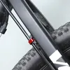100pcs Câble de frein à vélo / dérailleur Ligne Backle Tubing Câble C-Clip Aluminium Alloy Fixed Clamp Clips MTB Road Bike