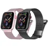 Essidi New Magnetic Band for Apple Watch Series 7 6 SE 5 4 42 45 41 44mm Mesh Milanse Wrist Strap Chain para Iwatch 1 2 3 40 40 44